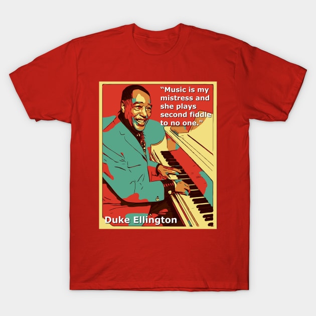 Duke Ellington T-Shirt by Corry Bros Mouthpieces - Jazz Stuff Shop